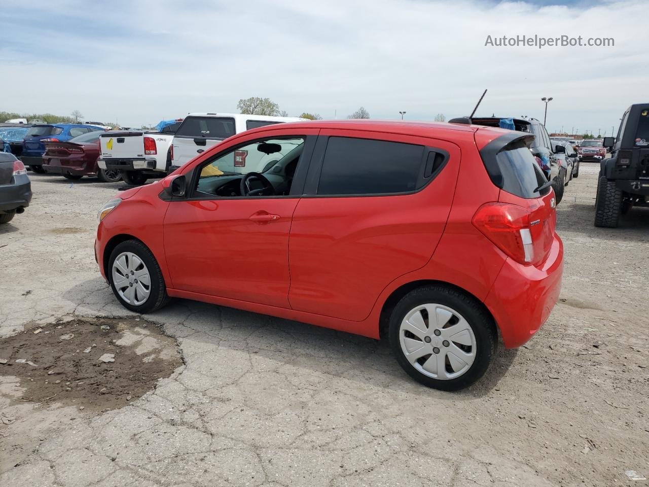 2017 Chevrolet Spark Ls Red vin: KL8CB6SA3HC782006