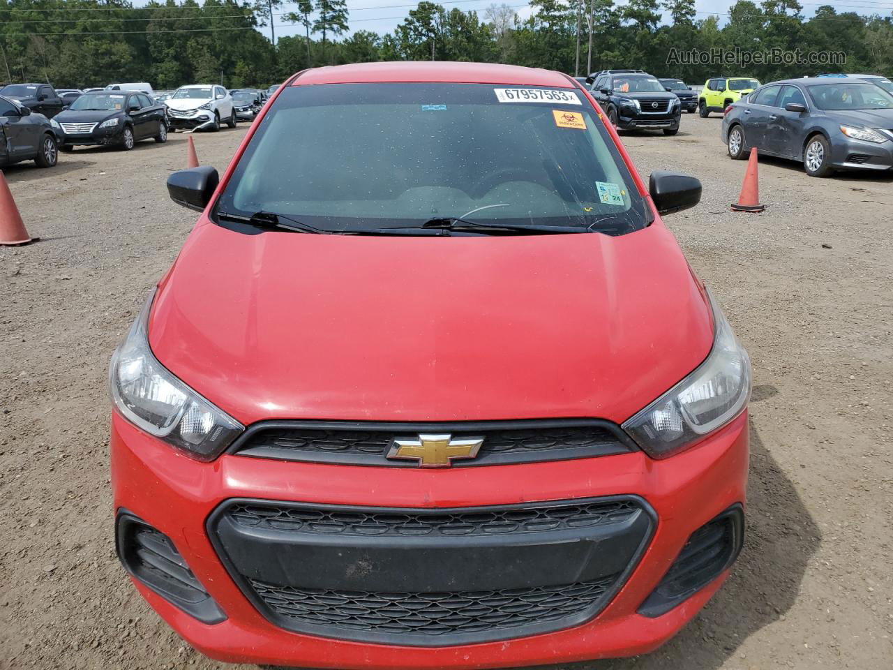 2017 Chevrolet Spark Ls Красный vin: KL8CB6SA3HC810127