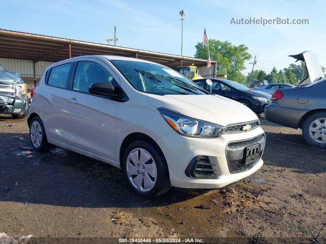 2017 Chevrolet Spark Ls Cvt Cream vin: KL8CB6SA3HC818602