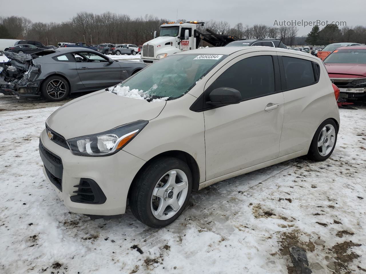 2017 Chevrolet Spark Ls Бежевый vin: KL8CB6SA3HC839188