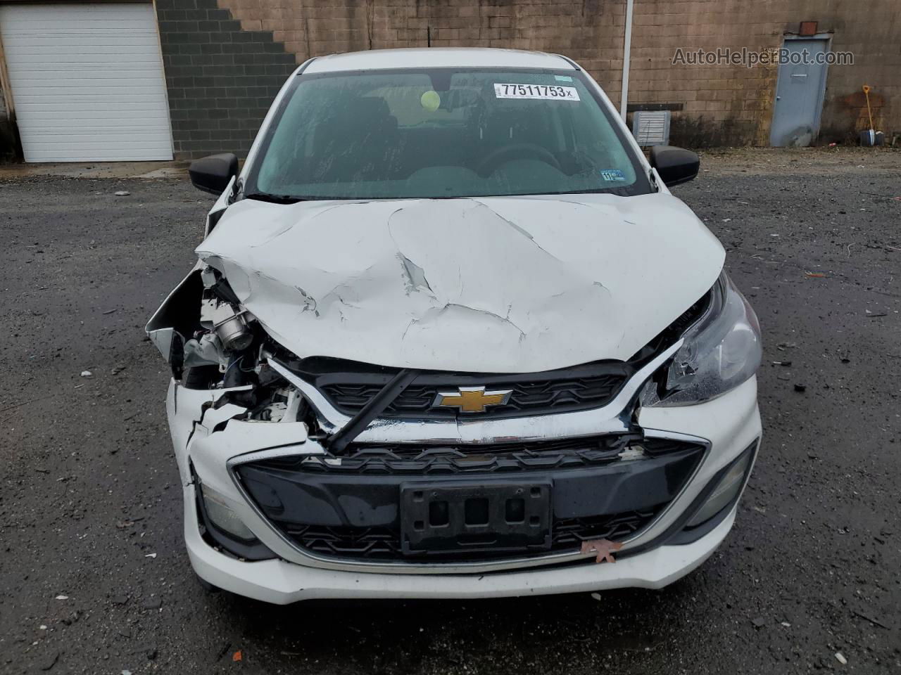 2019 Chevrolet Spark Ls White vin: KL8CB6SA3KC719883