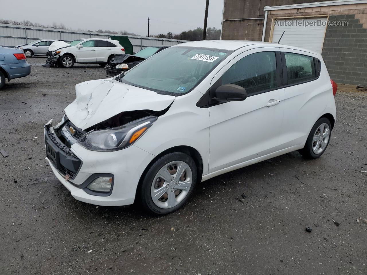 2019 Chevrolet Spark Ls White vin: KL8CB6SA3KC719883