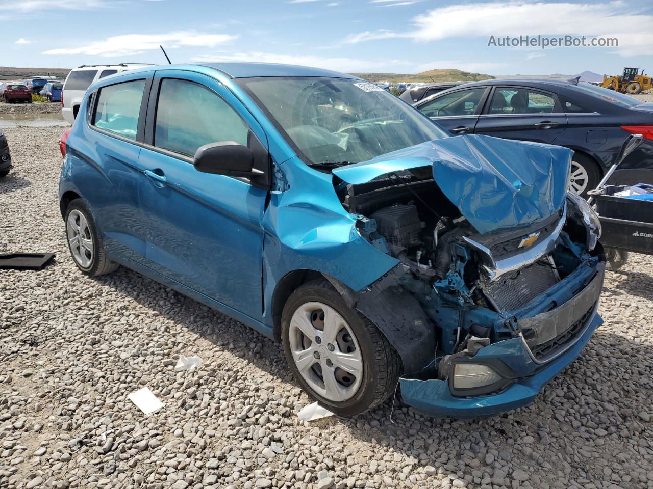 2019 Chevrolet Spark Ls Blue vin: KL8CB6SA3KC778674