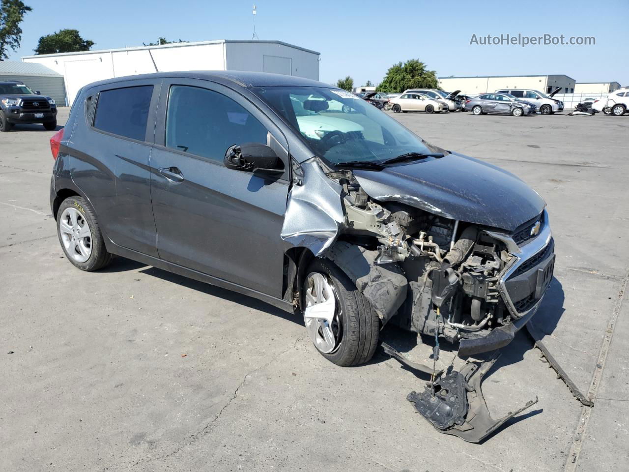 2019 Chevrolet Spark Ls Gray vin: KL8CB6SA3KC813682