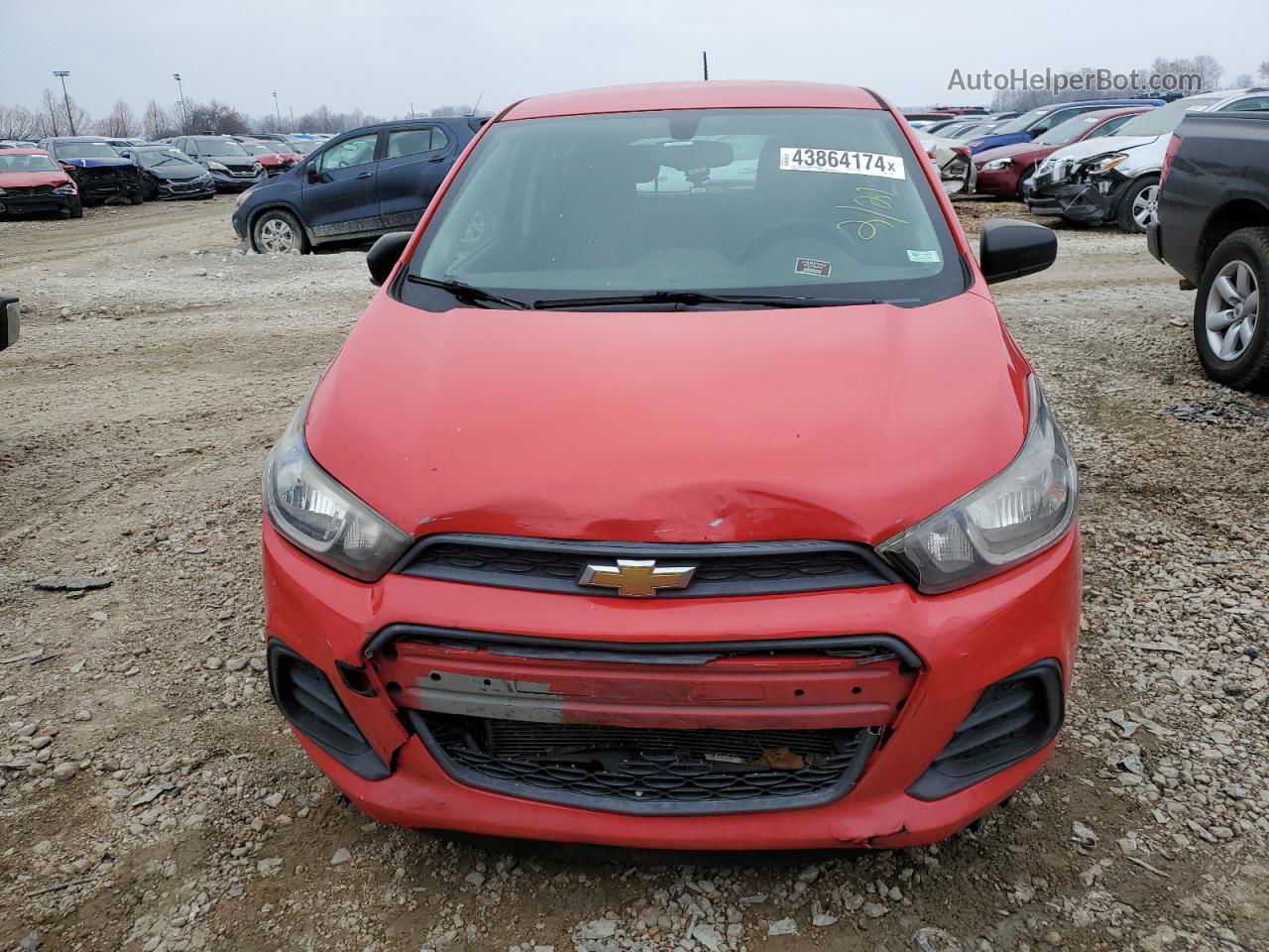 2017 Chevrolet Spark Ls Красный vin: KL8CB6SA4HC717228