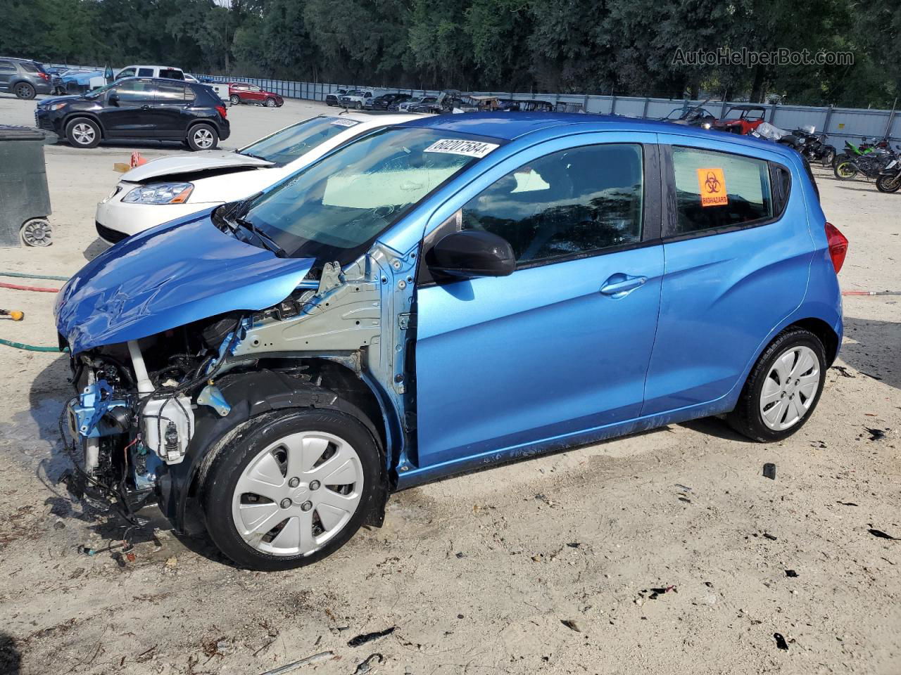 2017 Chevrolet Spark Ls Blue vin: KL8CB6SA4HC722350