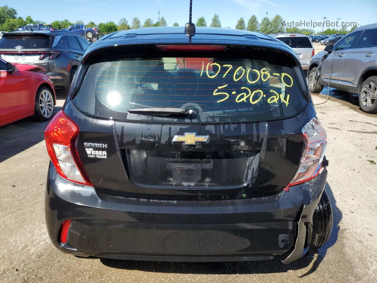 2017 Chevrolet Spark Ls Black vin: KL8CB6SA4HC763156