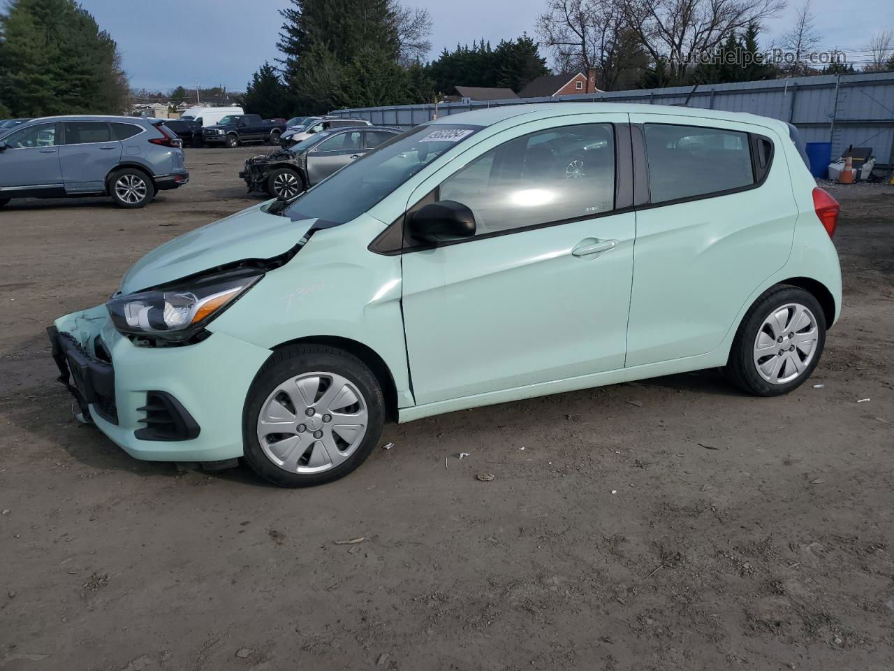 2017 Chevrolet Spark Ls Зеленый vin: KL8CB6SA4HC765425