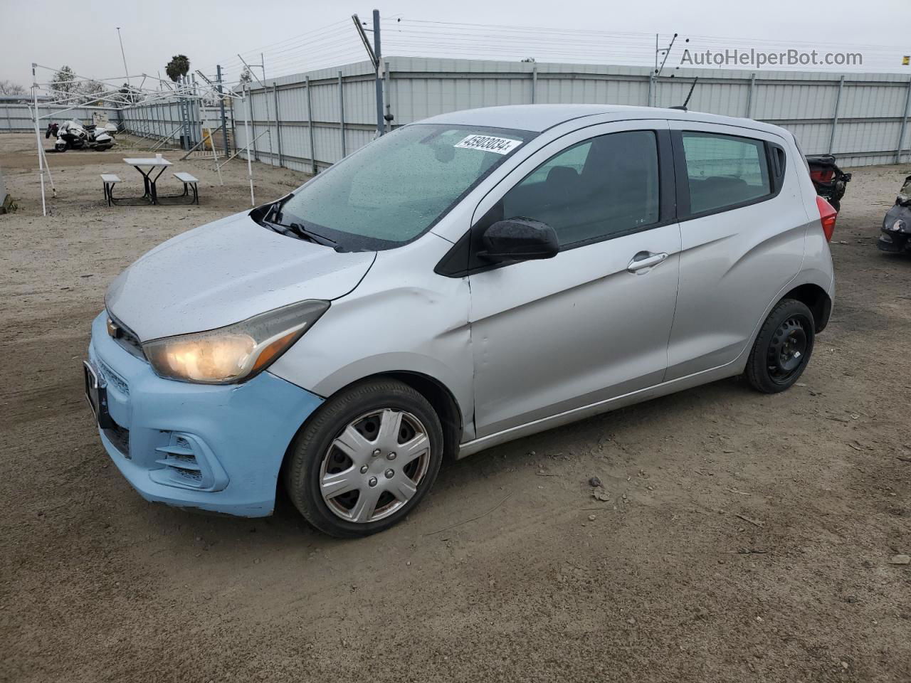 2017 Chevrolet Spark Ls Silver vin: KL8CB6SA4HC772827