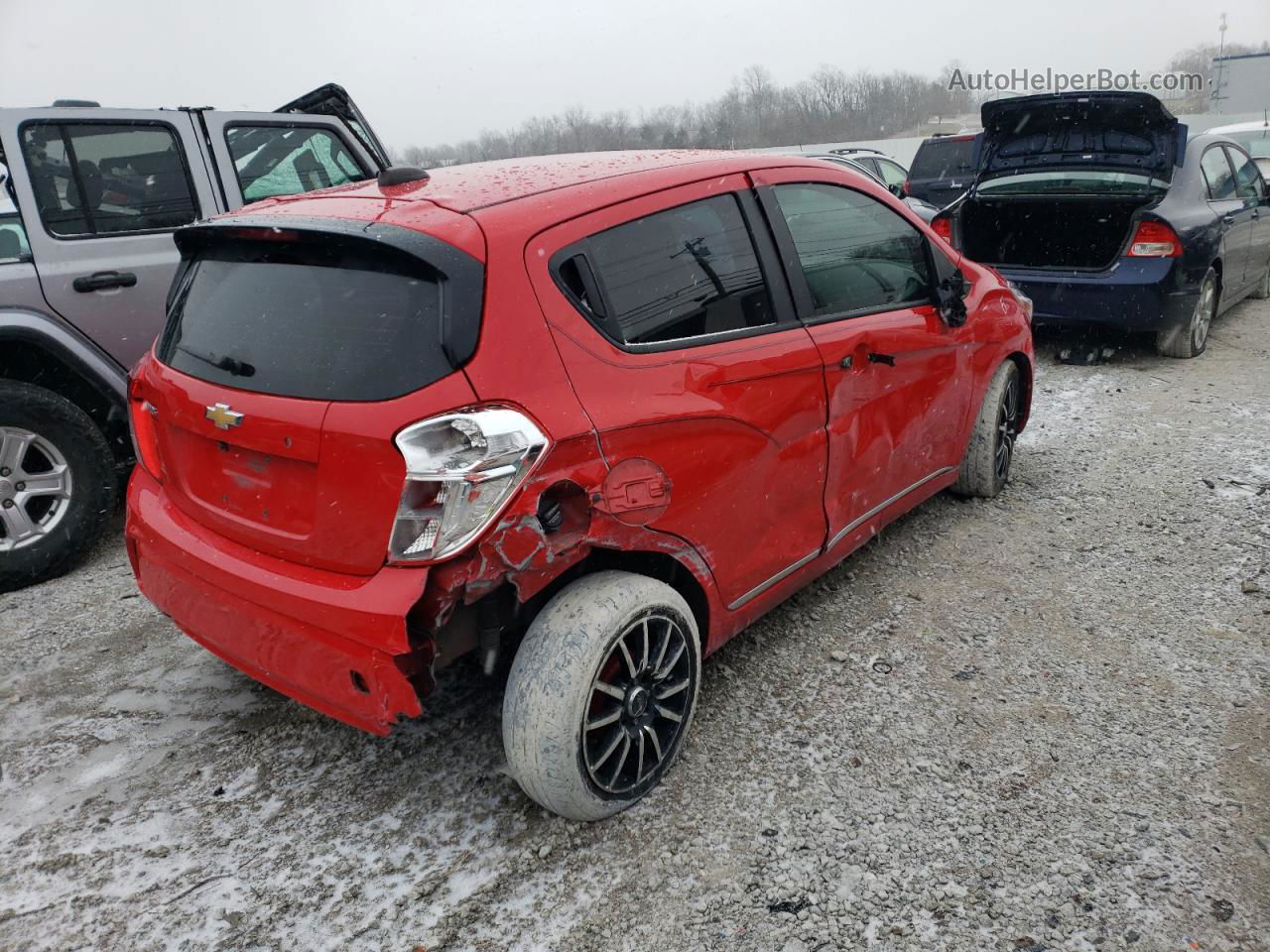 2017 Chevrolet Spark Ls Red vin: KL8CB6SA4HC777526