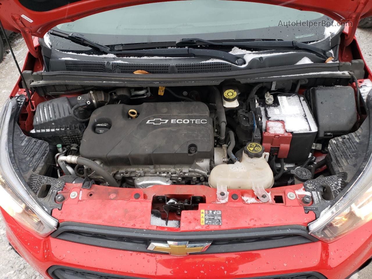 2017 Chevrolet Spark Ls Red vin: KL8CB6SA4HC777526
