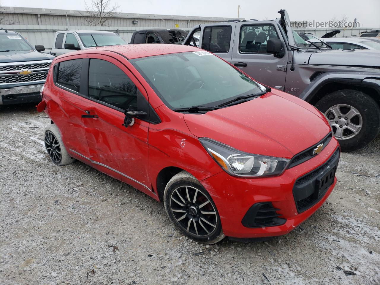 2017 Chevrolet Spark Ls Red vin: KL8CB6SA4HC777526