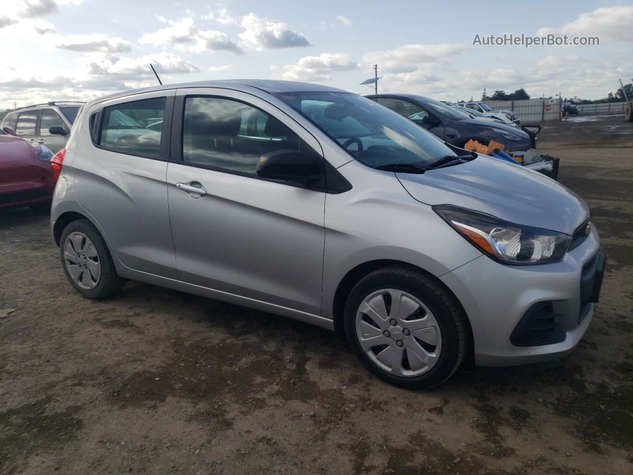 2017 Chevrolet Spark Ls Silver vin: KL8CB6SA5HC767376