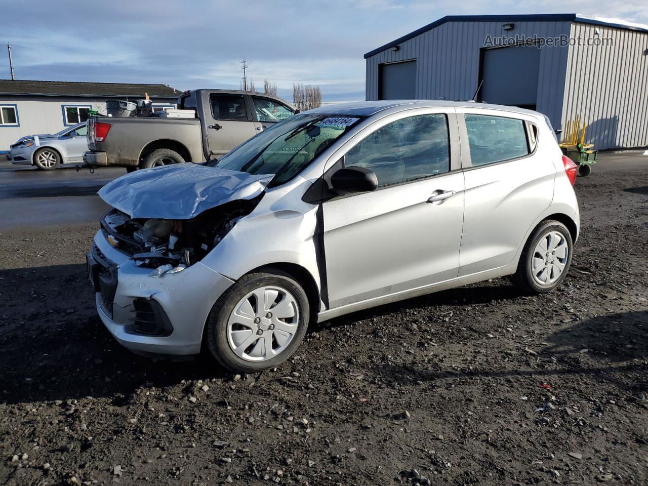 2017 Chevrolet Spark Ls Silver vin: KL8CB6SA5HC771993