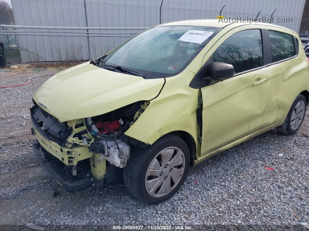 2017 Chevrolet Spark Ls Cvt Yellow vin: KL8CB6SA5HC789409