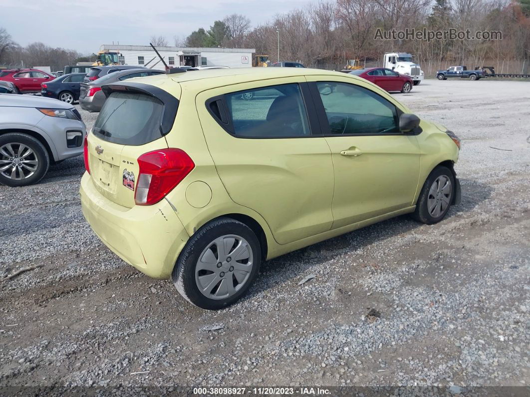 2017 Chevrolet Spark Ls Cvt Yellow vin: KL8CB6SA5HC789409