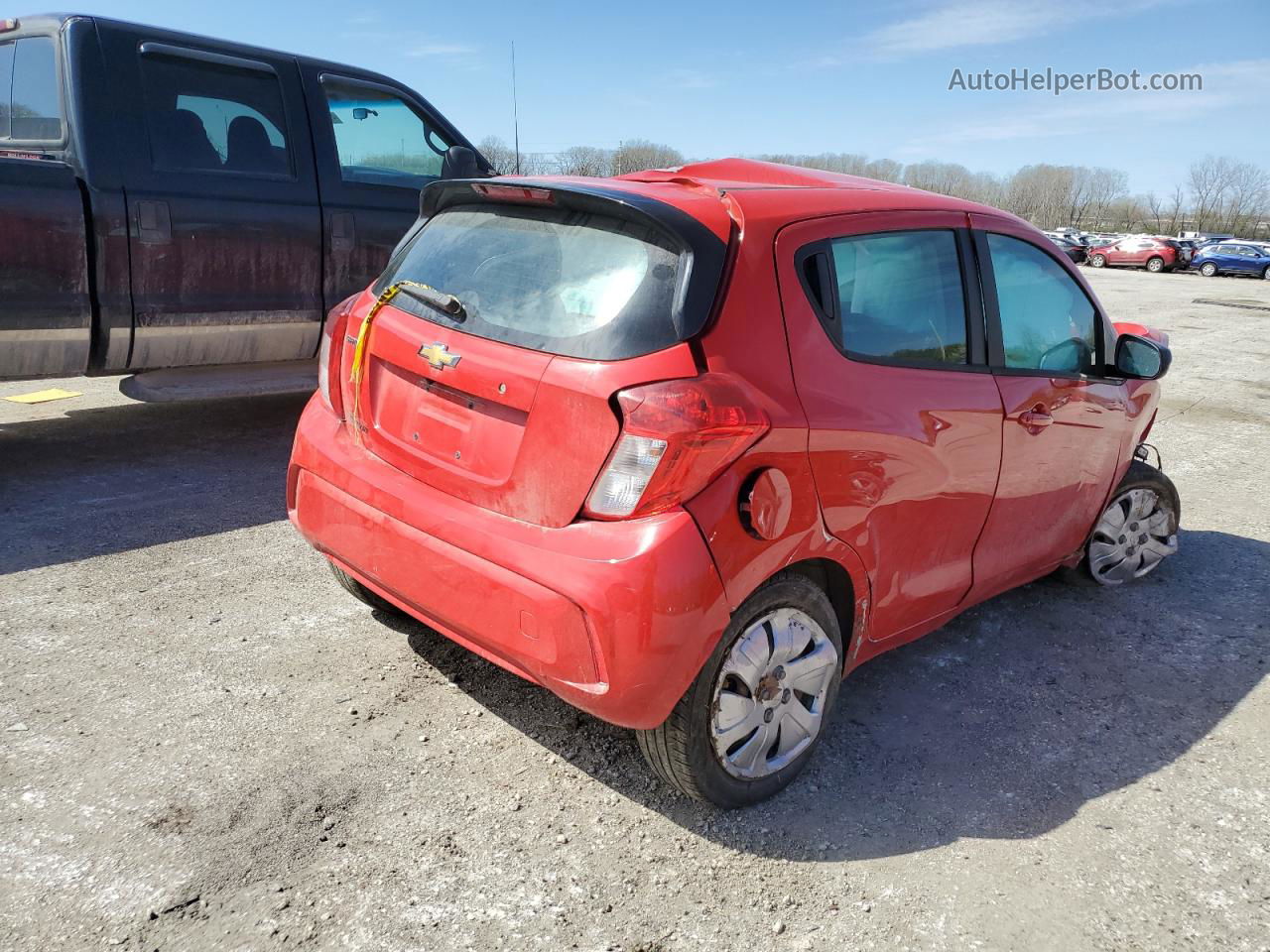 2017 Chevrolet Spark Ls Red vin: KL8CB6SA5HC818438