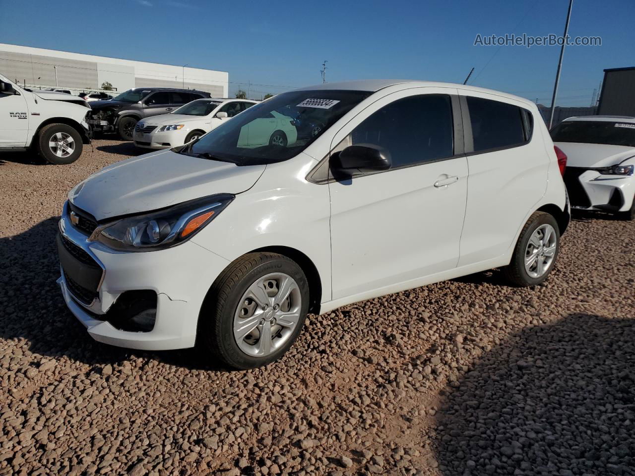 2019 Chevrolet Spark Ls White vin: KL8CB6SA5KC820813