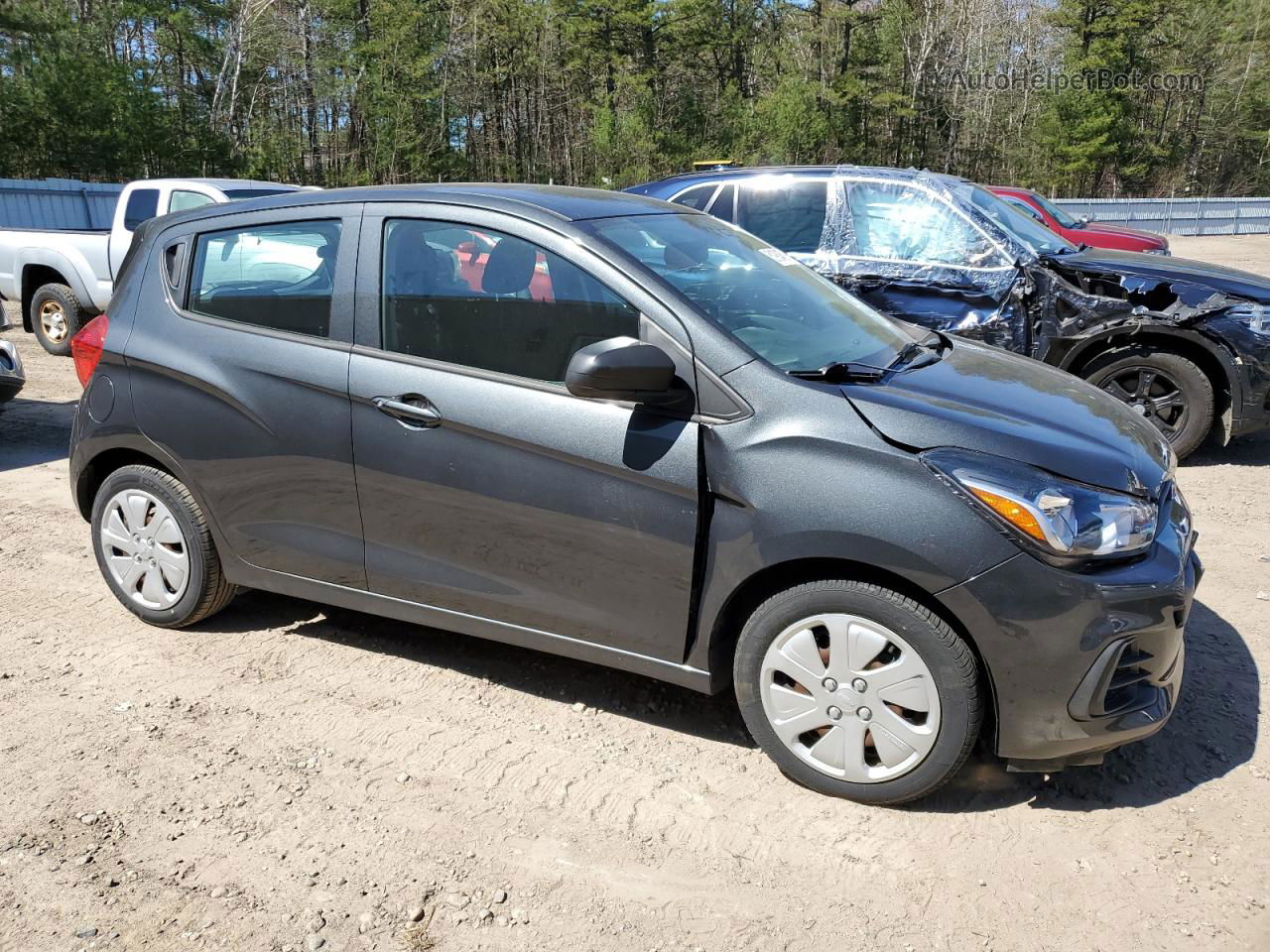 2017 Chevrolet Spark Ls Gray vin: KL8CB6SA6HC754409