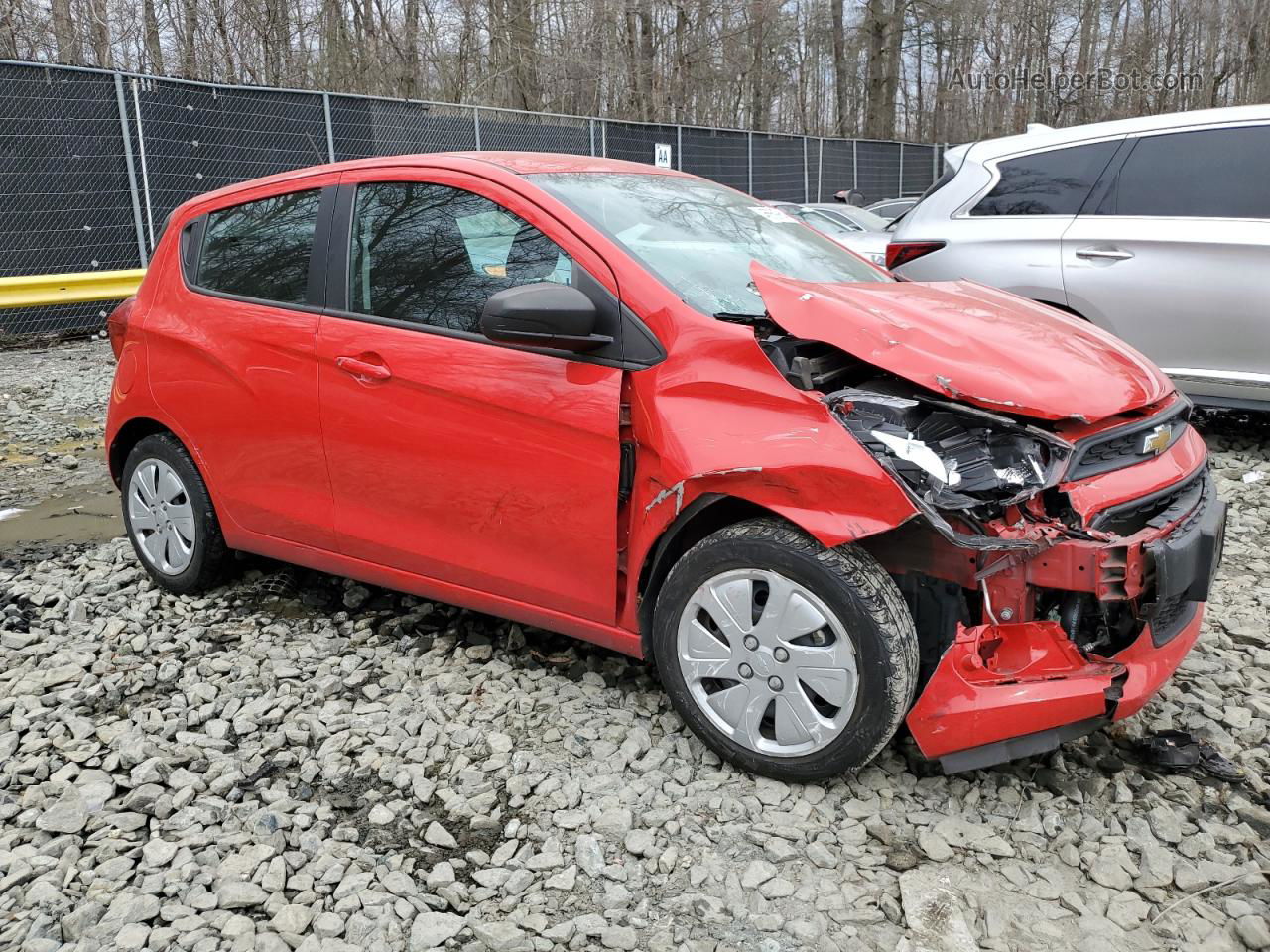 2017 Chevrolet Spark Ls Red vin: KL8CB6SA6HC839184