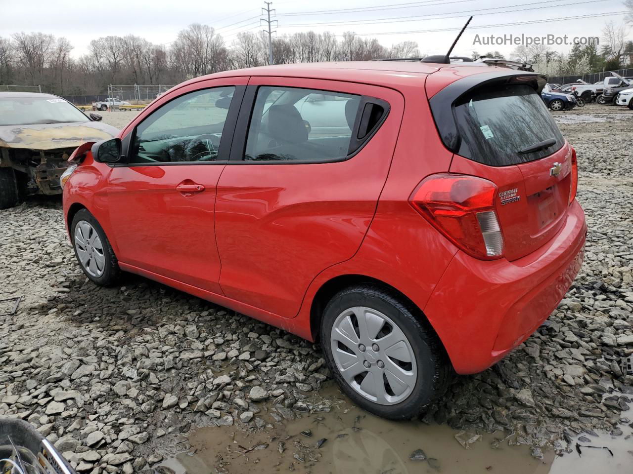 2017 Chevrolet Spark Ls Red vin: KL8CB6SA6HC839184