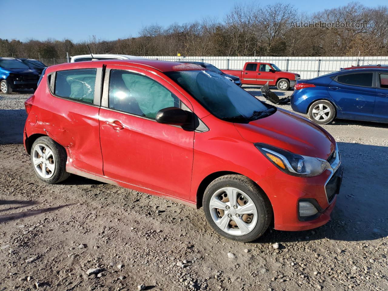 2019 Chevrolet Spark Ls Красный vin: KL8CB6SA6KC706156