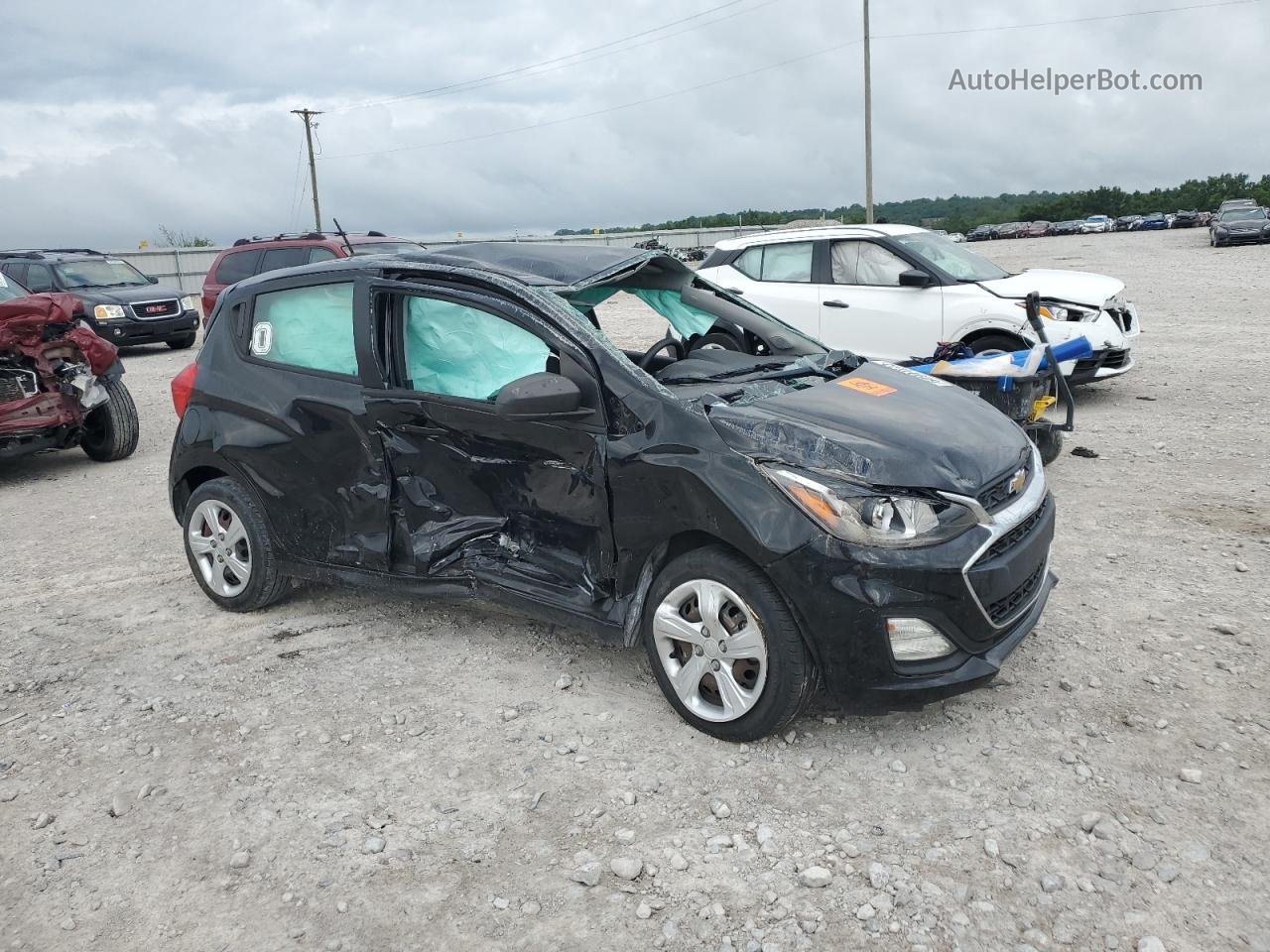 2019 Chevrolet Spark Ls Black vin: KL8CB6SA6KC779690