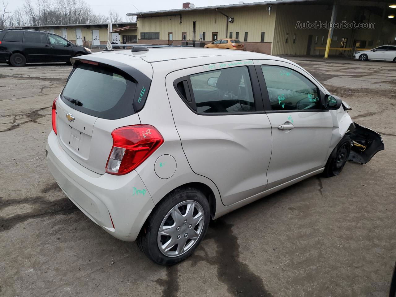 2019 Chevrolet Spark Ls White vin: KL8CB6SA6KC822568