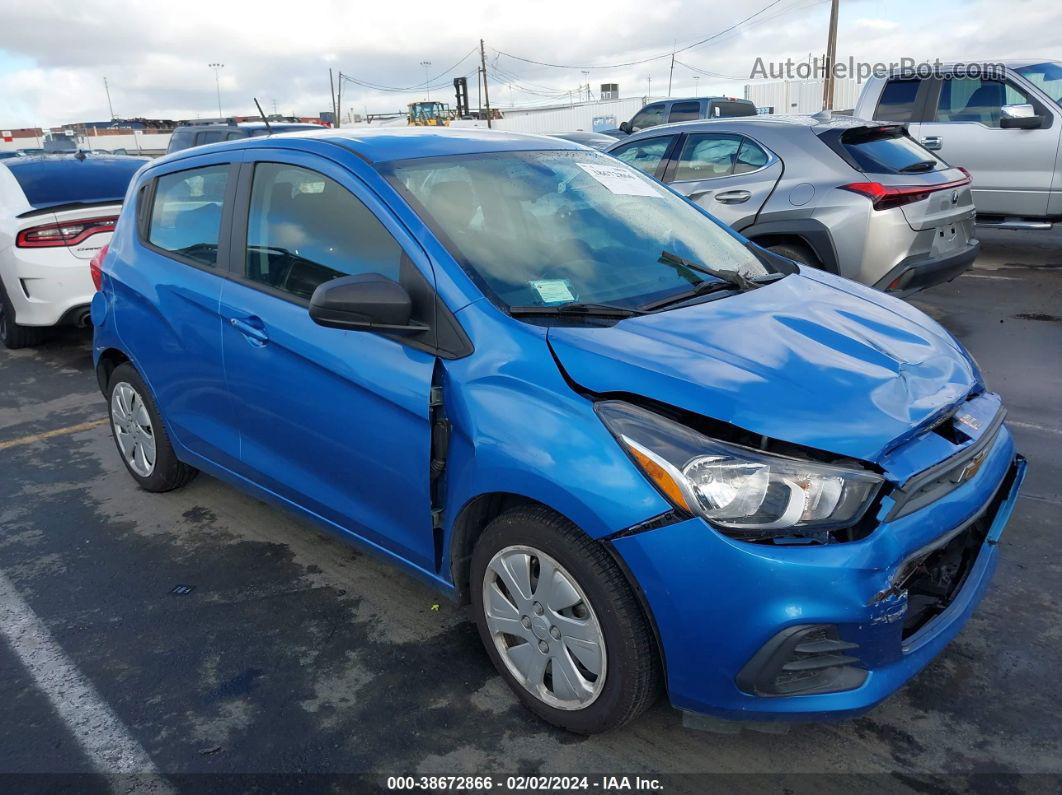 2017 Chevrolet Spark Ls Cvt Blue vin: KL8CB6SA7HC700701