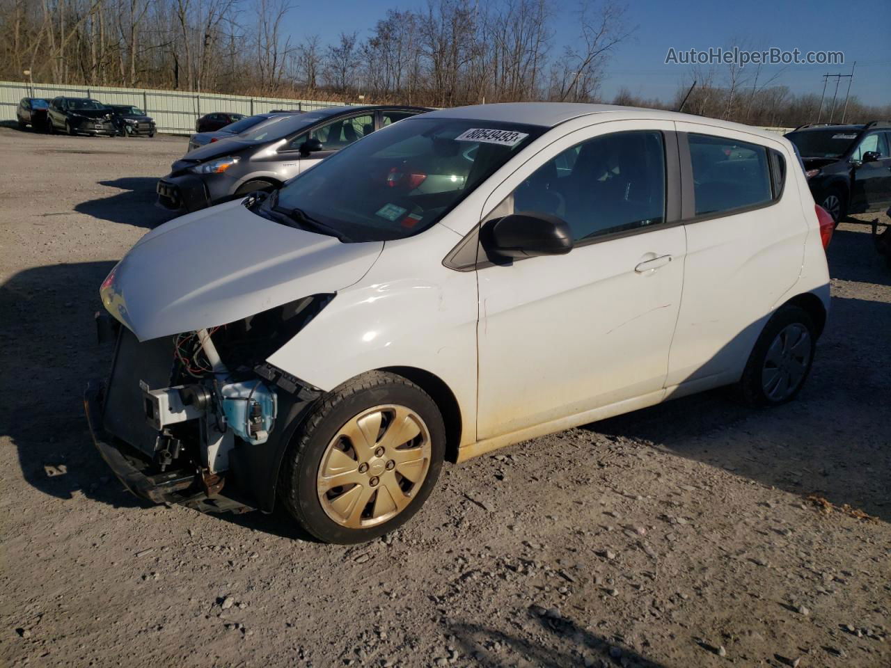 2017 Chevrolet Spark Ls White vin: KL8CB6SA7HC713853