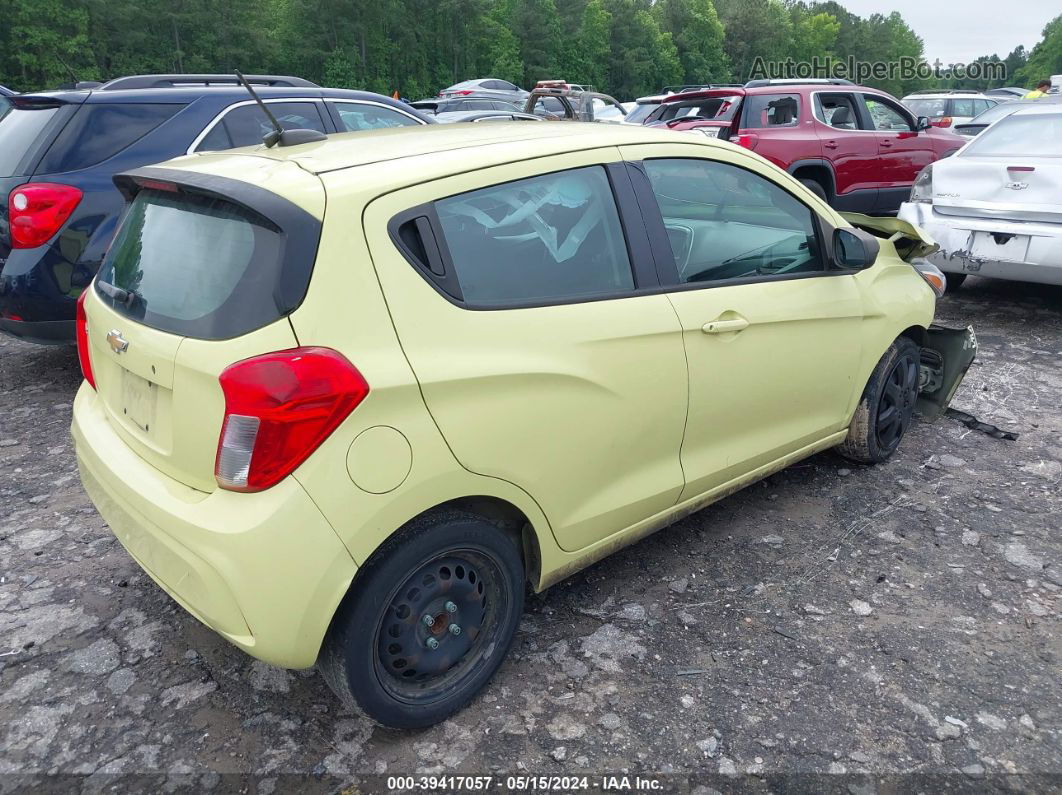 2017 Chevrolet Spark Ls Cvt Yellow vin: KL8CB6SA7HC765239