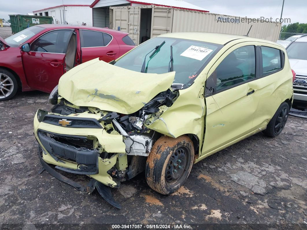 2017 Chevrolet Spark Ls Cvt Yellow vin: KL8CB6SA7HC765239