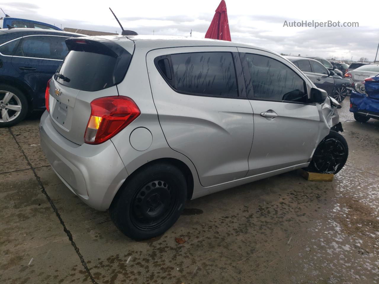 2017 Chevrolet Spark Ls Silver vin: KL8CB6SA7HC771459