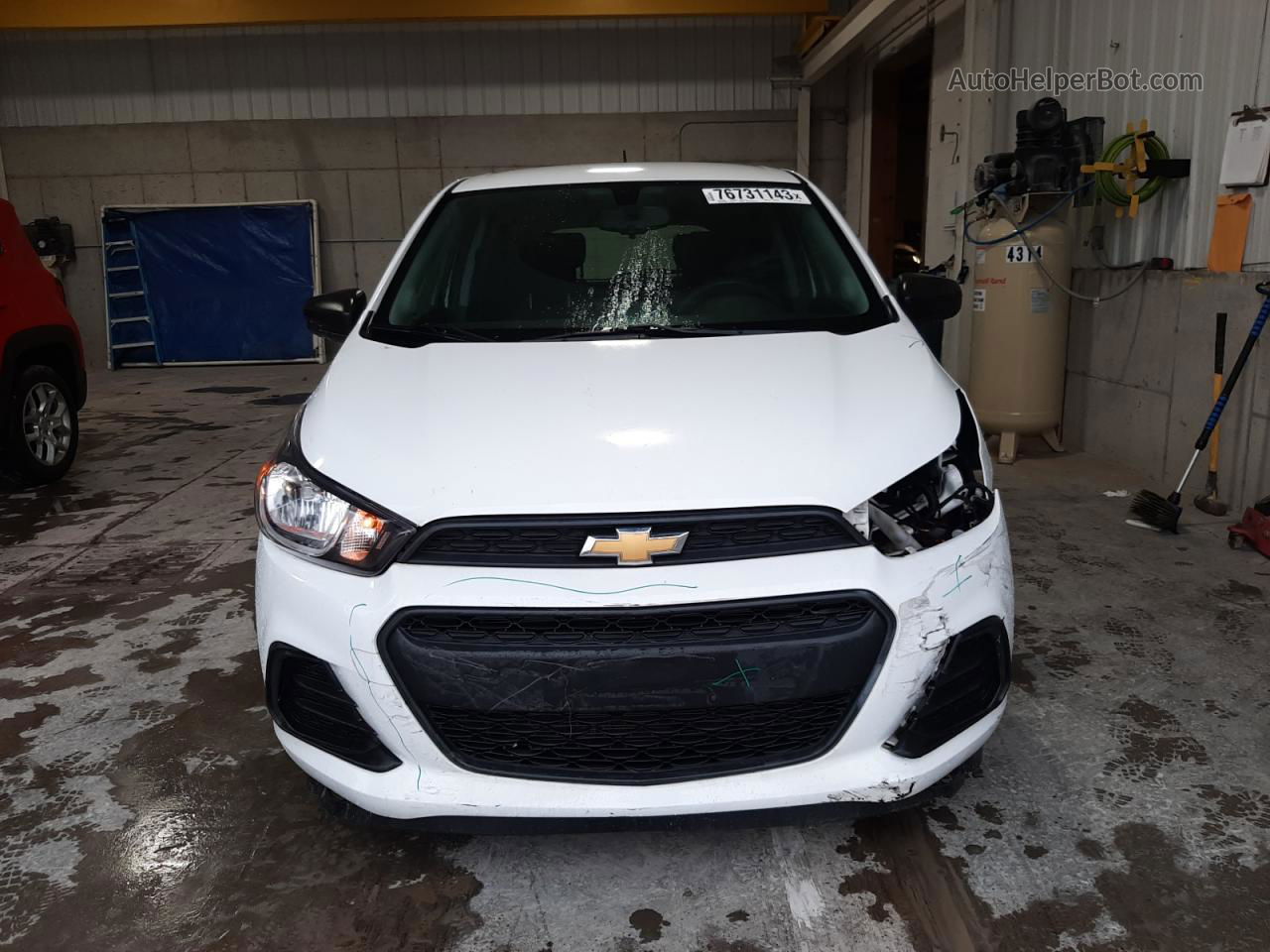 2017 Chevrolet Spark Ls White vin: KL8CB6SA7HC775480