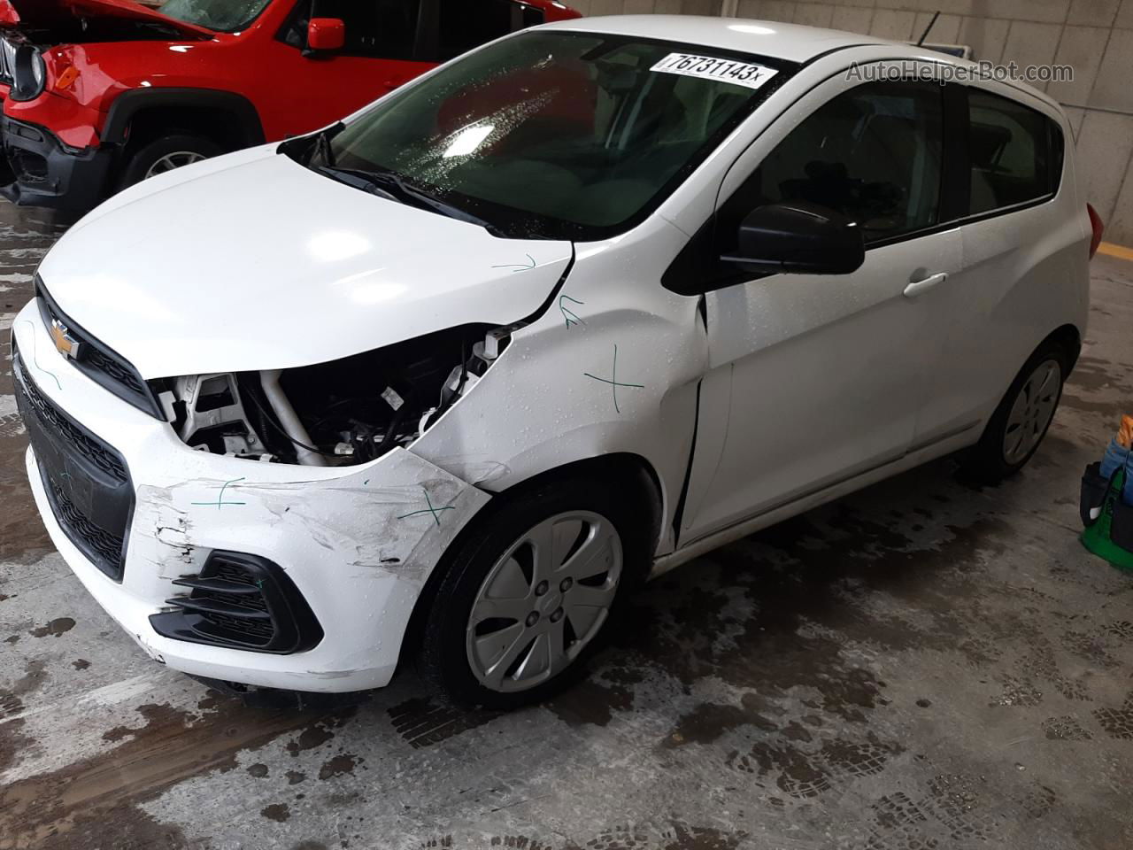 2017 Chevrolet Spark Ls White vin: KL8CB6SA7HC775480