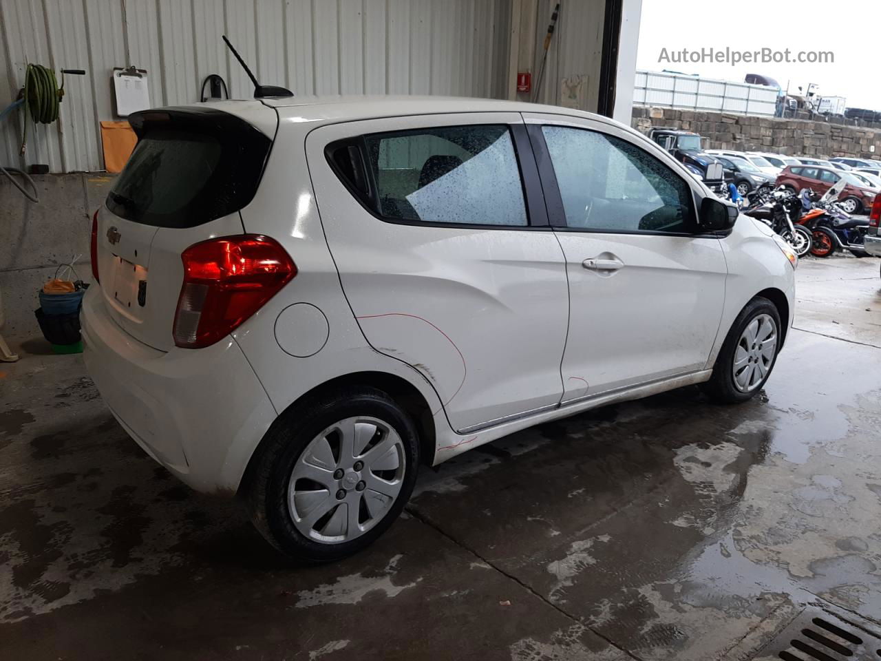 2017 Chevrolet Spark Ls White vin: KL8CB6SA7HC775480