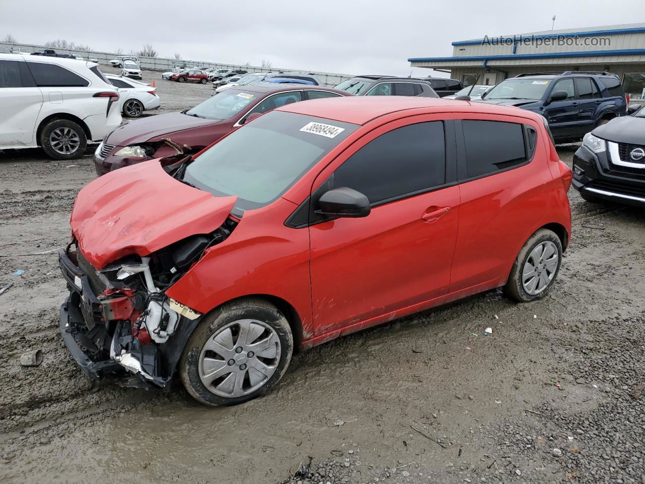 2017 Chevrolet Spark Ls Red vin: KL8CB6SA7HC778458