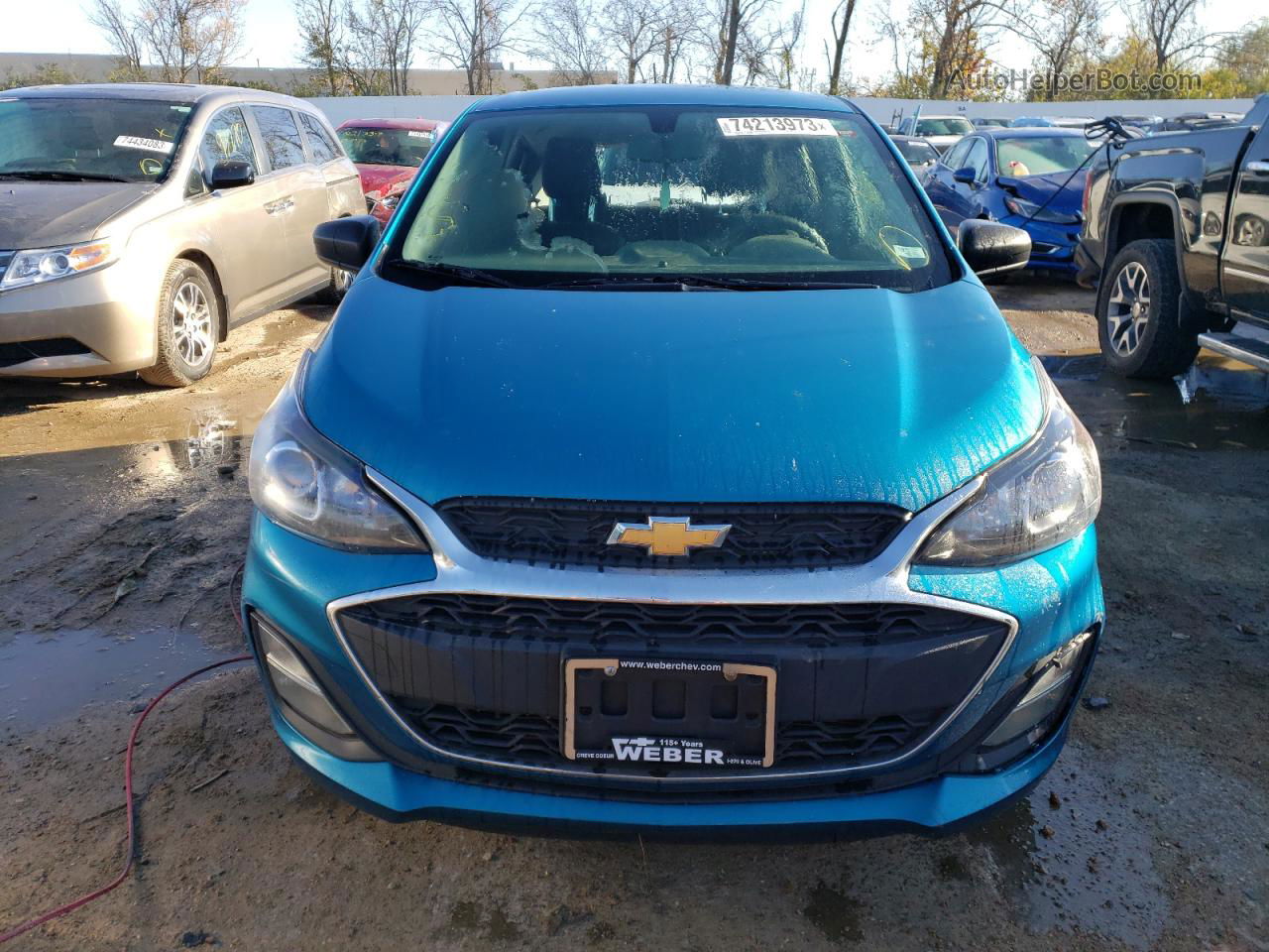 2019 Chevrolet Spark Ls Turquoise vin: KL8CB6SA7KC706294