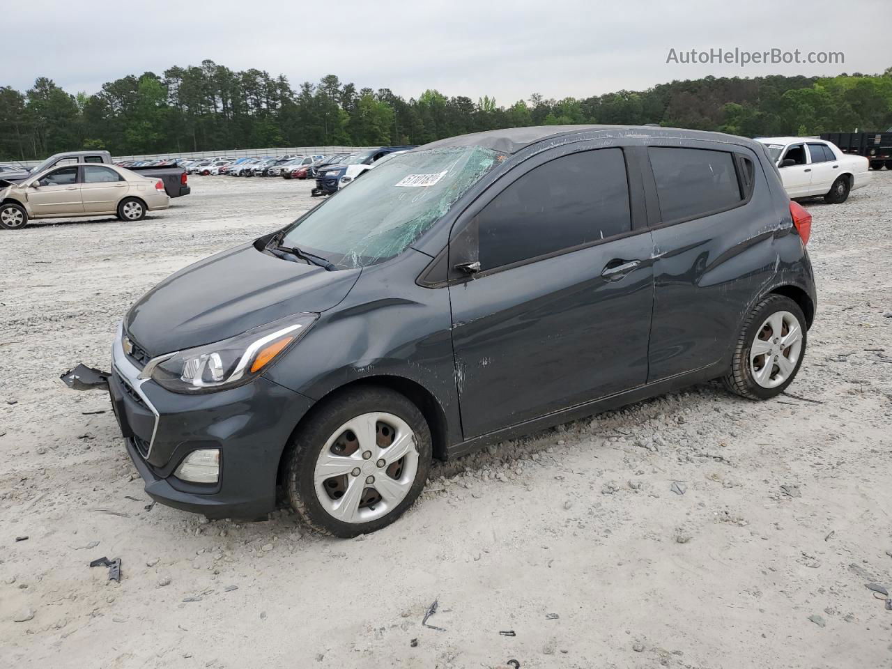 2019 Chevrolet Spark Ls Gray vin: KL8CB6SA7KC714461