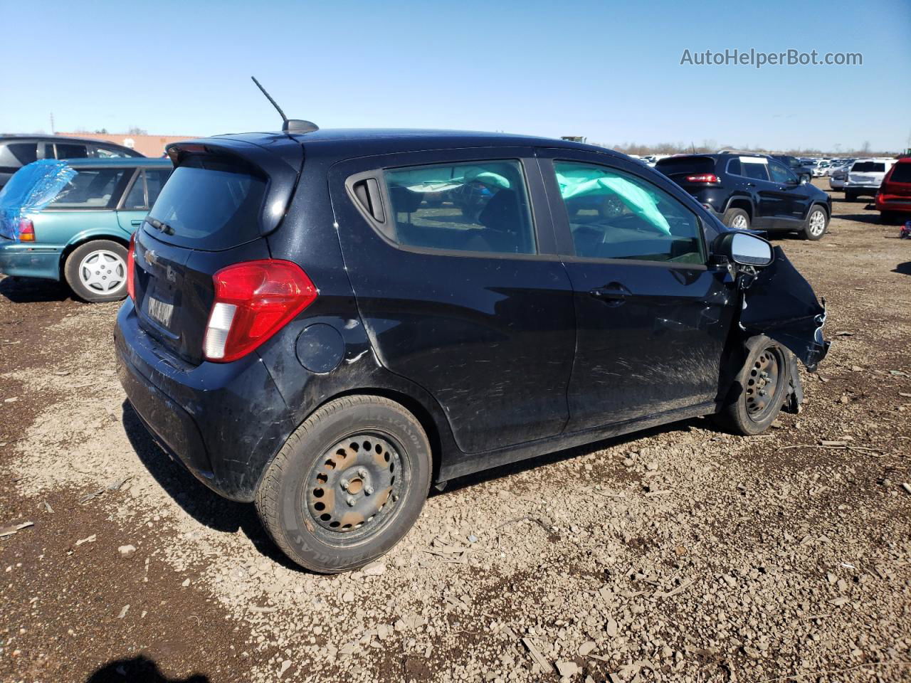 2019 Chevrolet Spark Ls Black vin: KL8CB6SA7KC741658