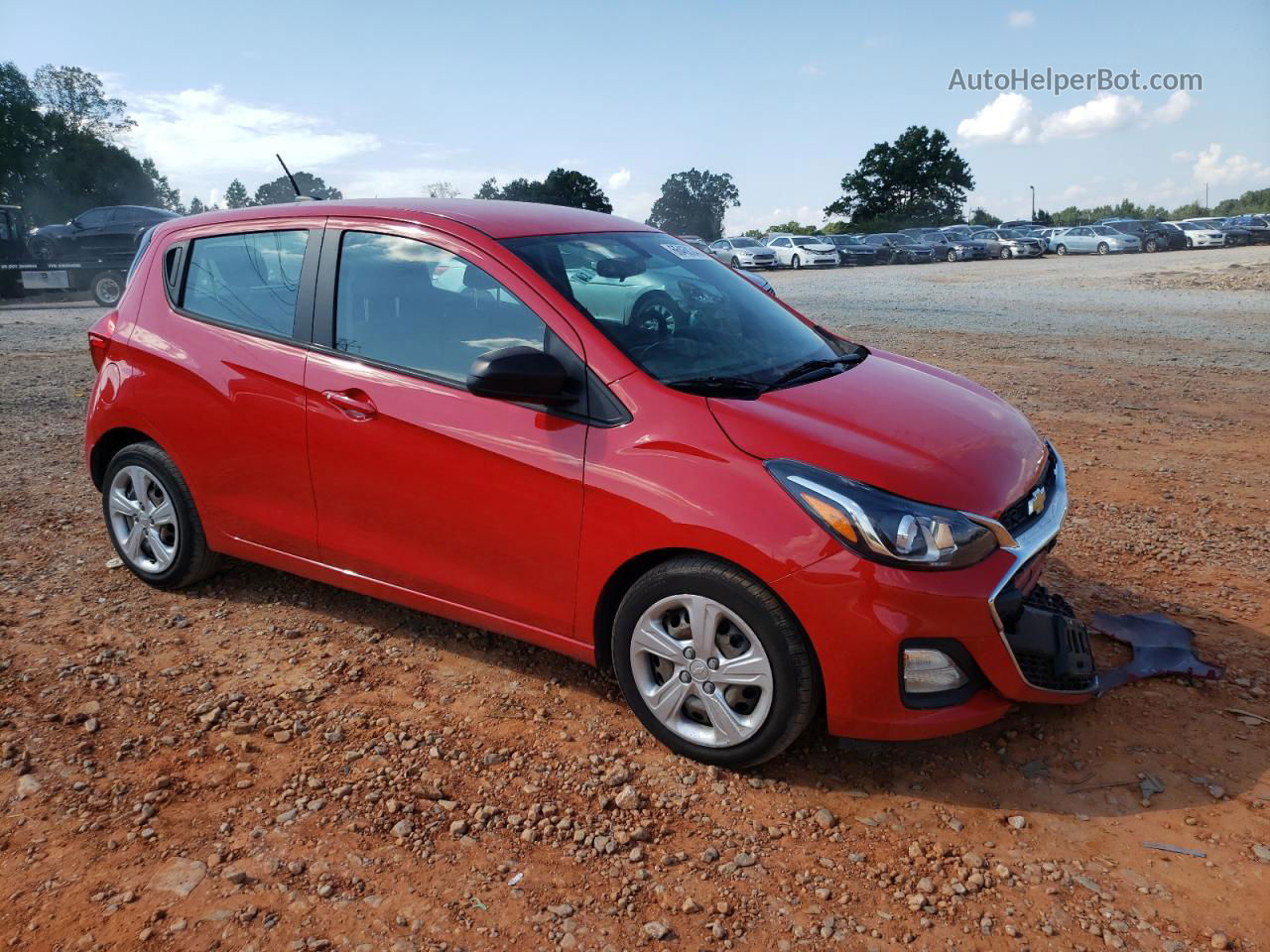 2019 Chevrolet Spark Ls Красный vin: KL8CB6SA7KC753616