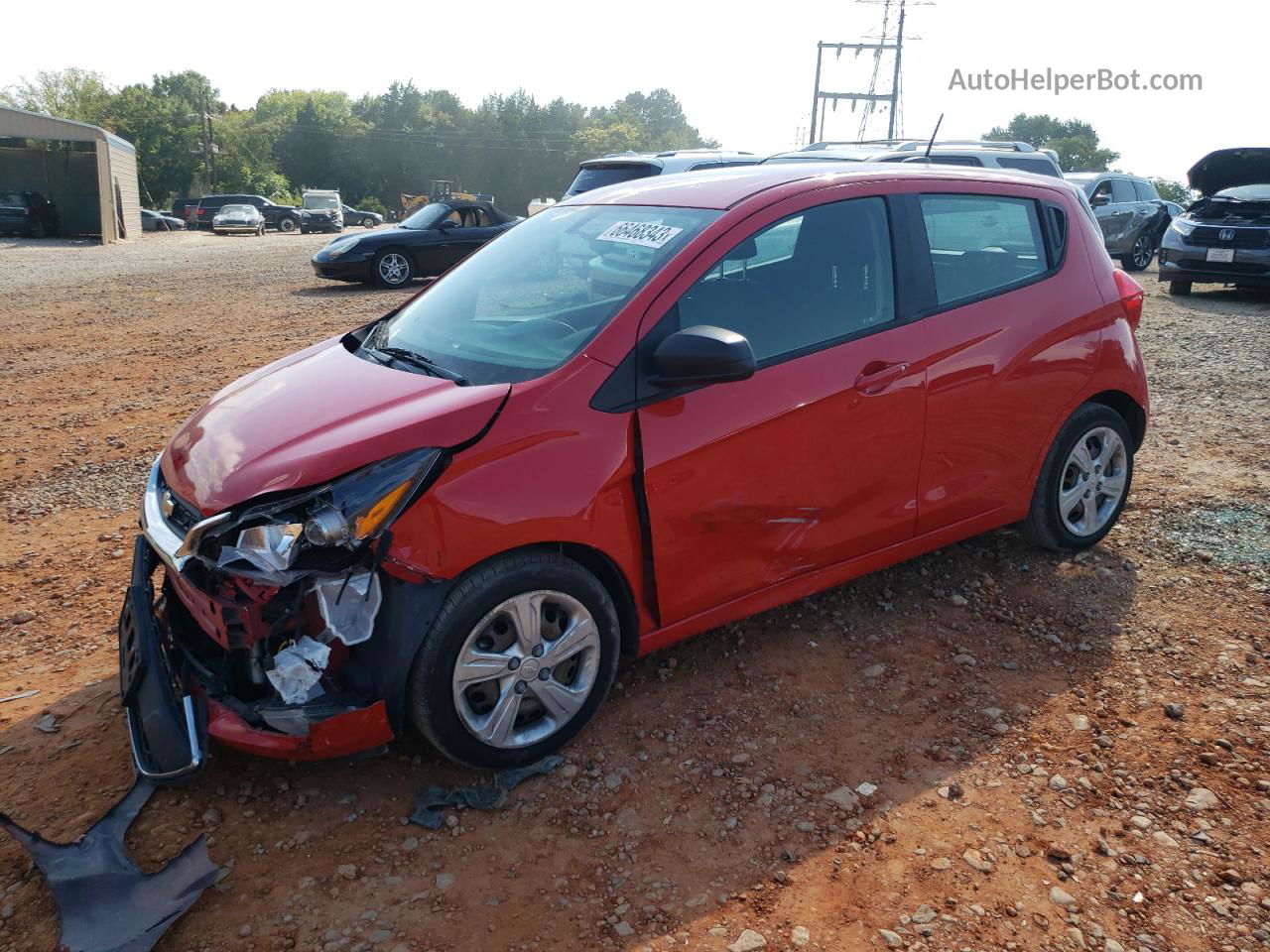 2019 Chevrolet Spark Ls Красный vin: KL8CB6SA7KC753616