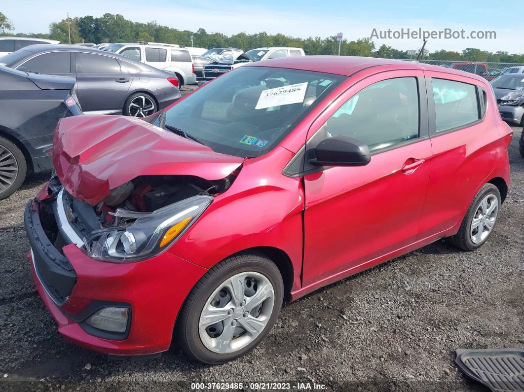 2019 Chevrolet Spark Ls Red vin: KL8CB6SA7KC756158