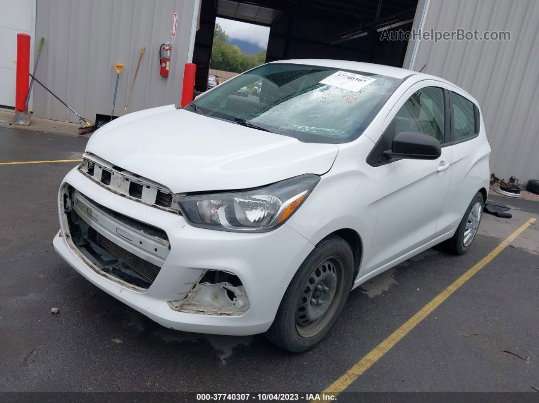 2017 Chevrolet Spark Ls Cvt White vin: KL8CB6SA8HC733108