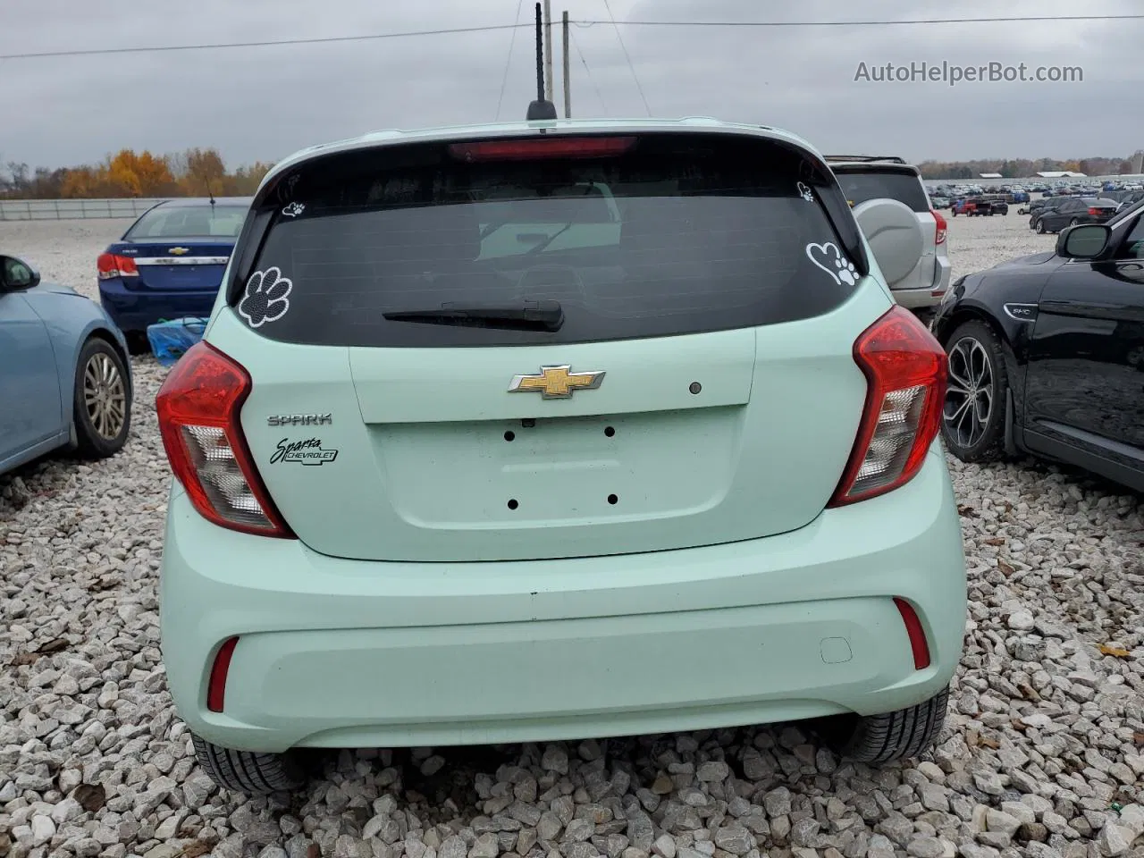 2017 Chevrolet Spark Ls Turquoise vin: KL8CB6SA8HC736722