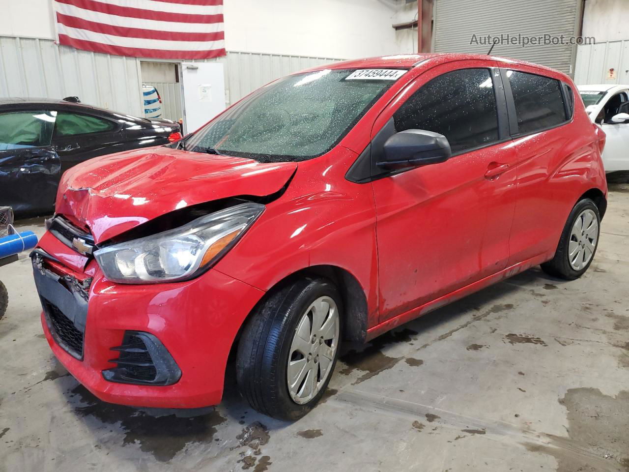 2017 Chevrolet Spark Ls Red vin: KL8CB6SA8HC785290