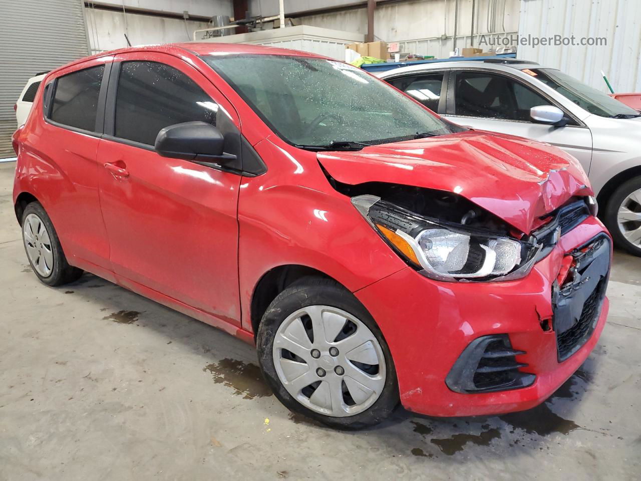 2017 Chevrolet Spark Ls Red vin: KL8CB6SA8HC785290