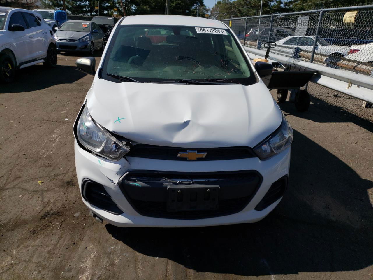 2017 Chevrolet Spark Ls White vin: KL8CB6SA8HC787119