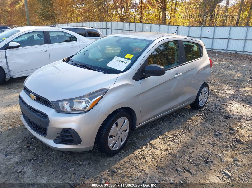 2017 Chevrolet Spark Ls Cvt Серебряный vin: KL8CB6SA8HC831345