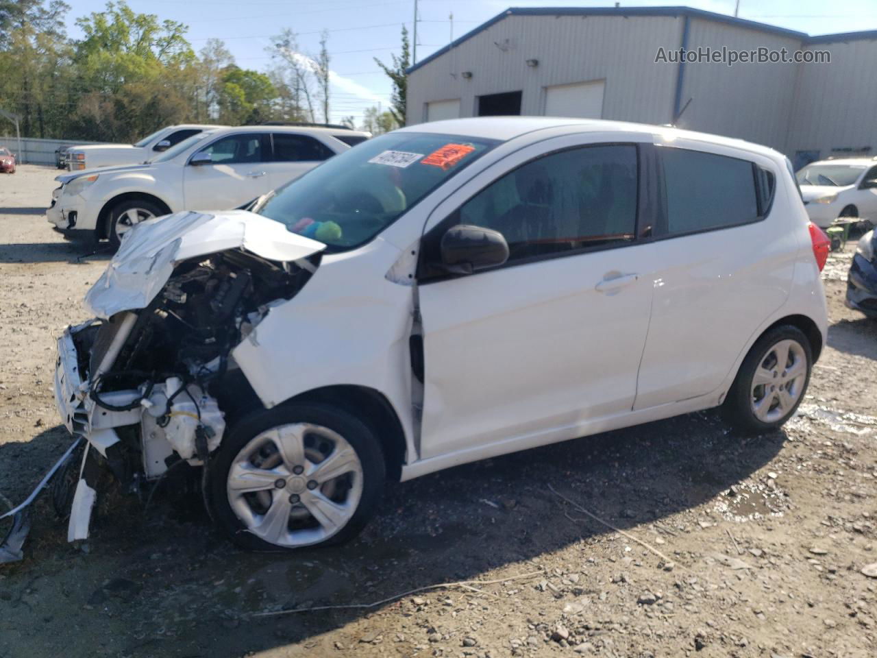 2019 Chevrolet Spark Ls White vin: KL8CB6SA8KC701699